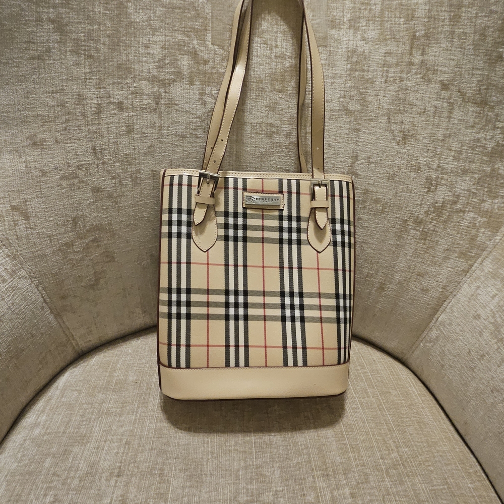 Classic Check Beige Tote Bag